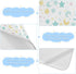 Yoogain 28" 52" Cooling Baby Washable Mattress x Breathable Crib Bumper Pads for Baby&Toddler Stars
