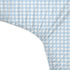 100% Butterblu Frankie Fitted Crib Sheet Organic Cotton for Baby & Toddler Mattress, Breathable for Boys & Girls, Blue