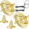 2 Packs Gyroscope Toys, Metal Anti Gravity Gyroscope for Kids, Colorful Precision Top Educational Gifts