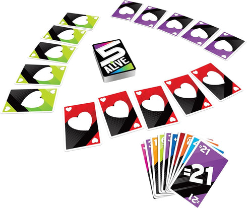 5 Alive Card Game, Fast-Paced Game for Kids and Families, Fun for Ages 8 and Up, 2 to 6 Players