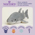 warmies Microwavable Stuffed Animals, Shark - Heated Stuffed Animal Plushie for Warmth & Comfort - Cute Soft Plush Toys