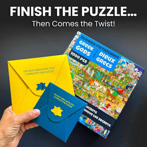 1000 1000 Packaging QUOKKA Piece Jigsaw Puzzle for Adults Greek Gods Puzzles for Adults Pieces Premium Box - Extra Fun
