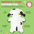 20 inch Onsoyours Original Weighted & Heatable Sunflower Cow Stuffed Animals, Microwavable Plushies for Stress Relief