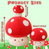 Large Mushroom Plush Toy - Stuffed Animal Hugging Throw Pillow for Birthday or Valentine Gift