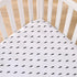 NoJo Lightning Bolt Black and White Nursery Fitted Crib Sheet by NoJo