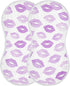 decor gift 4 Pack 22x11in Cotton Newborns Burp Cloths Soft Touch Lilac Kisses Light Purple Lipstick Baby Rags