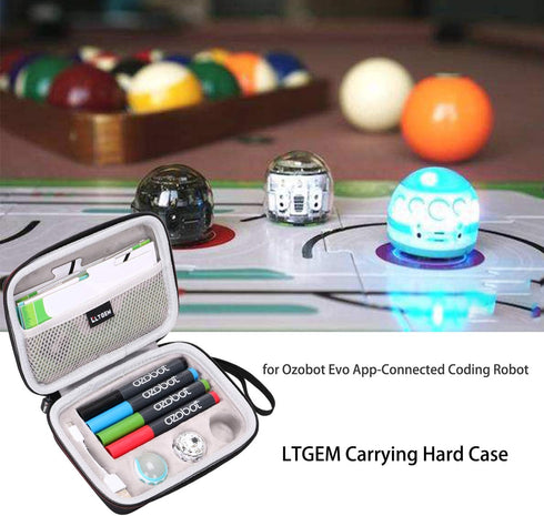 LTGEM Carrying Case for Bit Coding Robot, Fits USB Charging Cable, 4 Color Code Markers, Case Only
