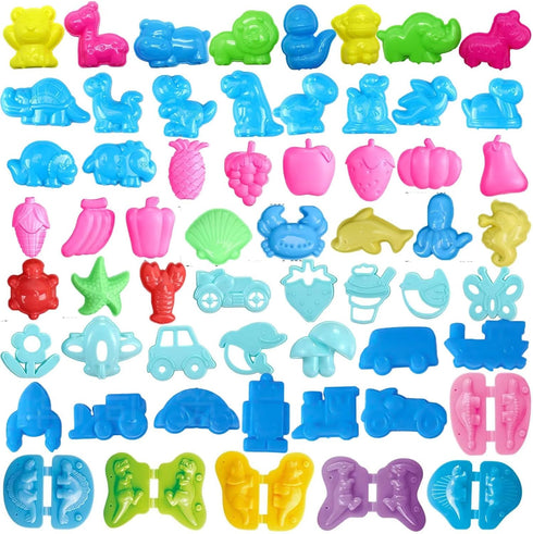 Yiklucg Unleash Creativity with 6 Unique Dino Molds and 53 Pcs Play Dough