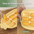 Haakaa Baby Popsicle Mold, BPA Free Silicone Baby Food Maker & Breastmilk Teething Freezer Tray