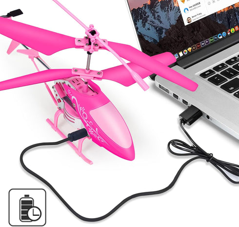 8+, 3.5 Channel,2.4GHz YongnKids Remote Control Helicopter for Kids, Rc Plane for Kids Ages Rc Helicopter with LED