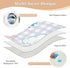 siphylline 52" 34" Cartoon Cute White Dog Plaid Extra Large Resuable Potty Training Pee Pad Waterproof Washable Potty