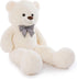 Poutmac 47 Inch Giant Teddy Bear Stuffed Animal, White Big Plush Teddy Bear for Valentine's Gift, Soft for Christmas