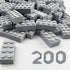 200 Piece Classic Building Bricks, 2x4 Building Blocks STEM Creative Toys, 100% Compatible with Major Brands, MOC DIY
