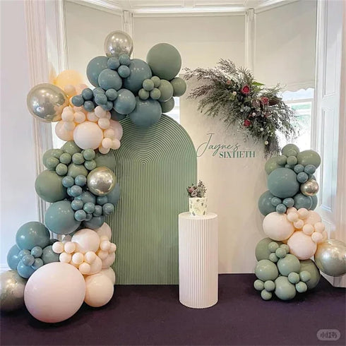 Balloon Arch Stand Kit - 8.2ft & 4.9ft Half Arch Balloon Column Stand with Base for Wedding, Birthday, Baby Showers,