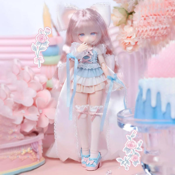 BJD Dolls 1/8 BJD Doll 9" Ball Jointed Doll Dress Up Dolls