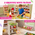 3-8,Color Wee Wonders Wooden Cash Register for Kids with Real Calculator, Rechargeable Cash Register Toy