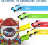 Playsets 4 2 3 Wooden Race Track Car Ramp Racer Toy for Toddlers, Rocket Car Ramp Toy Vehicle with Mini Cars - Fine