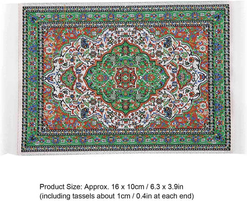 Miniature Turkey Rug - 1:12 Miniature Carpet for Dollhouse Decoration