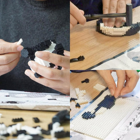 Mini Building Blocks Panda Sets, Cute Micro Mini Panda Building Bricks for Adults (359 PCS)