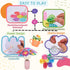 6 8 4-8 SOLDAY Poke Art Kits for Kids to Make Your Own Flowers Bouquet, Craft Kit with Flowers, Cute Hanging Charms
