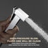 XKHLQLPEF Handheld Bidet Sprayer for Toilet Brass Baby Cloth Diaper Sprayer Square Toilet Sprayer High Pressure