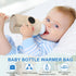 DNAMYJME 6 360 Portable Bottle Warmer for Travel, Rapid Warming with Battery-Powered Temperature Display, Heating Baby
