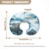 Hechitok Blue Marble Nursing Pillow Cover, Premium Quality Soft Breast Feeding Pillow Covers Great for Breastfeeding