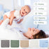 Arnzion Set 100% 20''x10'' 10 Pack Muslin Burp Cloths for Babies Cotton Baby Washcloths, Large Extra Absorbent and Soft