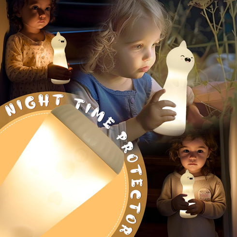 Dimmable ShaArkMango Flashlight with Night Light for Kids Rechargeable LED Nightlight Toddler Bed Room Glow in Dark