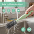FXXQHT Set, 360 2 Electric Bottle Brush Cleaner USB Rechargeable Spin Baby Bottle Cleaner with Brush Heads & Straw