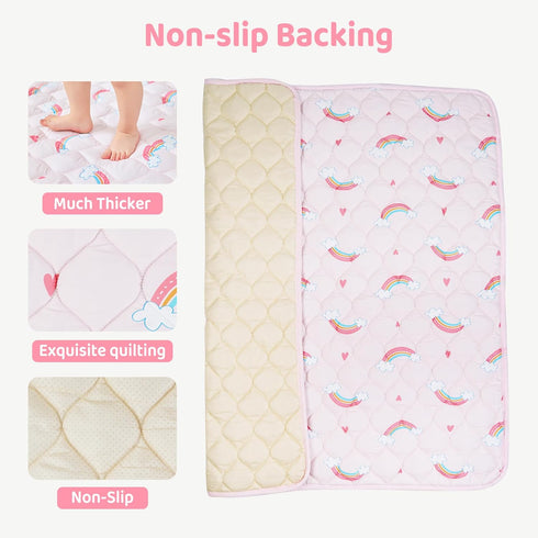 lasoftan Baby Play Mat, Extra Large&Thick Baby Mat for Floor, Foldable Padded Floor Mat for Baby
