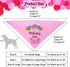 ADOGGYGO Dog Birthday Hat Bandana Set - Pink Tutu Hat Scarf for Medium Large Dogs