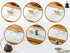 6PCS Zen Garden Mini Bamboon Rake - Tabletop Rock Sand Garden Tools Accessories Small Sandbox Kits Japanese Zen Gift