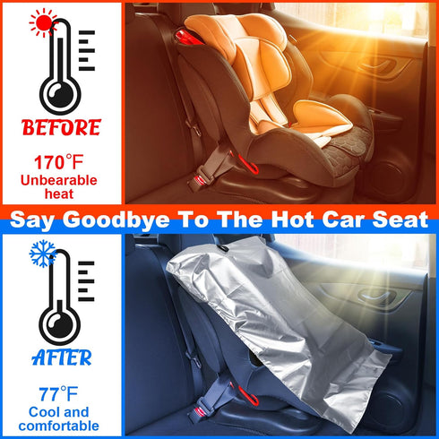 NNG 2Pcs Baby Car Seat Sun Shade Cover,Infant Car Seats Heat Protector,Baby Travel Accessories to Keep Toddler Seats at