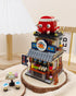 Set 722 (1218) Japanese City Street View Takoyaki Shop, MOC Creative Mini Building Blocks House pcs, Simulation