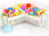 KPH Bath Toy Storage, 3 Compartments for Organizing Children's Bath Toys, Keep Your Bathtub Tidy