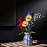 Zsiikrn 787PCs Set Building Blocks Flower Bouquet Kit - Creative Construction with Purple/Red Roses, Sunflowers
