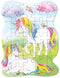 Playhouse Rainbow Unicorns 25-Piece Die-Cut Shaped Mini Puzzle for Girls