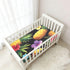 Bseiialft 52 28 Pineapples Hibiscus Palm Leaves Tropical Crib Sheets for Boys Girls Soft and Breathable Cotton Baby