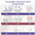 4Pcs 24mm (17/19 mm 4PCS 24 mm b&h Flange Inserts for Flanges/Shield of Most Pumps, Flange Sizing Kit Silicone Flanges