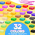 MuseLuxe 32 3 Air Dry Clay - Colors Modeling Clay Kit with Sculpting Tools,Safe & Non-Toxic,DIY Magic Gifts Toys