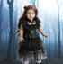18 Inch Doll Clothes Black Party Dress Costume Accessories for 18 Inch Dolls (Doll NOT Included)