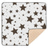 EtherSpher Black and White Illustration Design Stars Brown Large Stylish Baby Play Mat