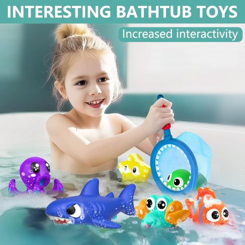 GZHFMUS 1-3,Water No Hole Mold Free Baby Bath Toys for Kids Ages Toys for Babies and Toddlers,Ocean Animal Bath Toys