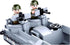 WW2 Set 325 WW2 Set General Jim's Landing Craft Higgins Boat Building Blocks Pieces with Military Jeep & Rotating
