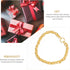 jojofuny Doll Mini Gold Necklaces Chains, Dress Up Necklace Chains for DIY Doll Decor, 25pcs