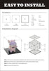 KCGANI Countertop 10x10x10Inch Self-Assembly Acrylic Clear Display Case, Sturdy Acrylic Display Box Cube Collectibles