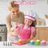 Sets, 32PCS LovesTown Kids Cooking and Baking Pretend Play Toys for Toddler Dress Up Clothes Birthday for Girls