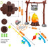 Set 3 4 5 6 Kids Camping Toys, Mitcien Camping Include Pretend Campfire Play Food Fruits & Vegetables Hamburger