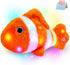 Glow Guards 12" Glowing Goldfish Plush Light Up Stuffed Animal, Soft Plush Pillow Birthday Gift for Kids (Orange)